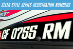 Boat & Jet Ski Registration Numbers Domed Number Domed Lettering